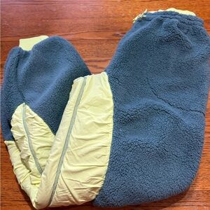 FREE PEOPLE FP MOVEMENT SUNDOWN FLEECE SHERPA SWEATPANTS JOGGER PANTS SZ XS